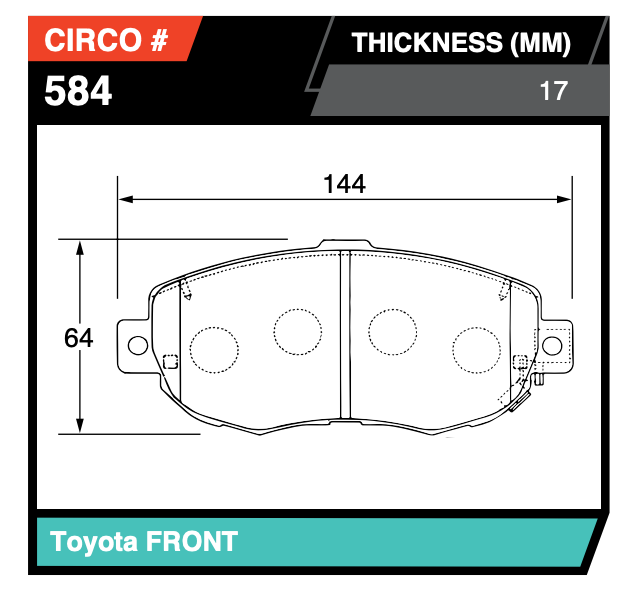 Toyota brake pads